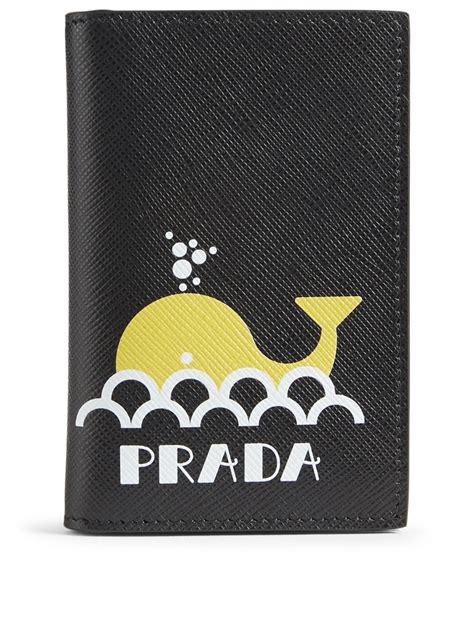 prada saffiano bicolor card case holt renfrew|farfetch Prada wallet.